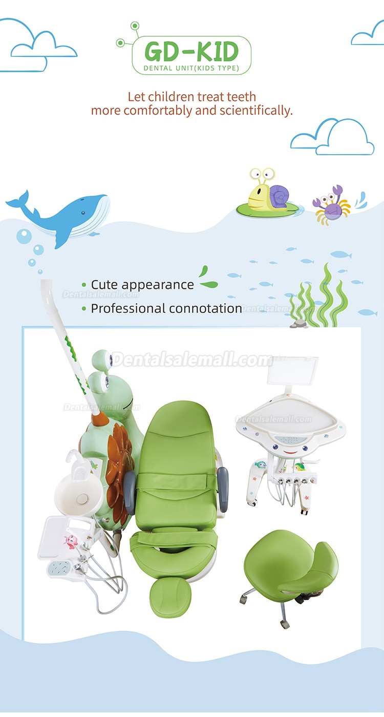 Children Dental Chair Unit Electric Kids Dental Chair Dental Pediatric Treatment Unit DS-S800